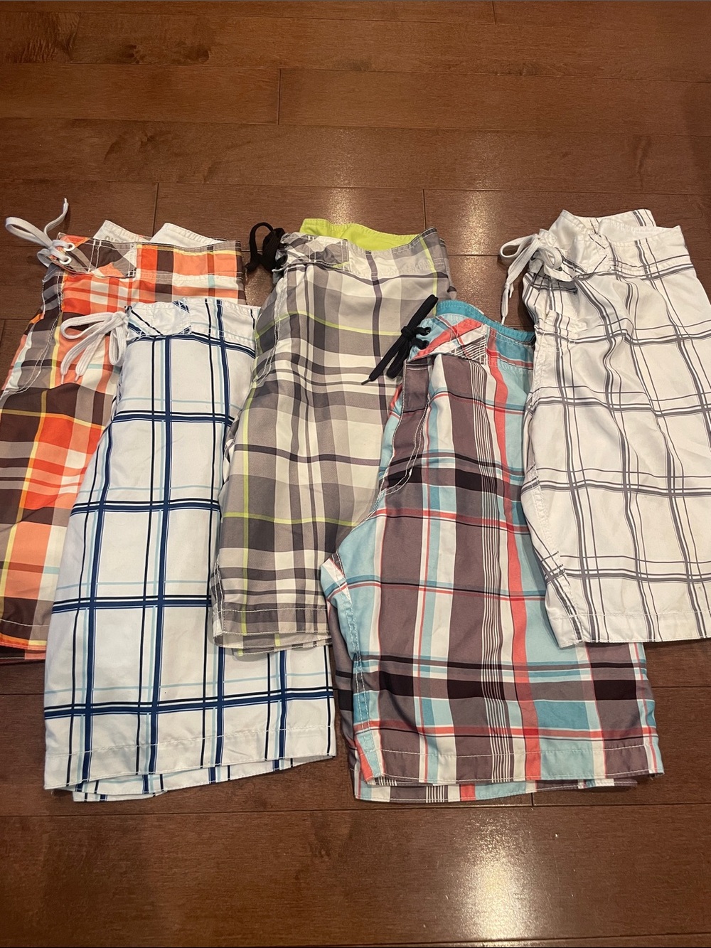 Plaid Board Shorts Multi-Color Lot